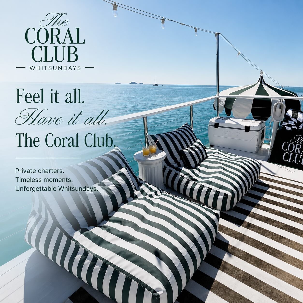 Luxury isn&rsquo;t about doing more.

It&rsquo;s about slowing down, soaking it all in, and sharing unforgettable moments with your favourite people.

Private charters. Timeless moments. Unmistakably Coral Club.

Feel it all.
Have it all.
The Coral C