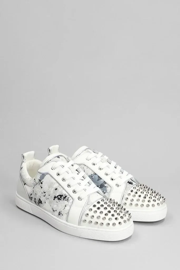 Louis Junior Spikes Orlato Suede and Leather Sneakers