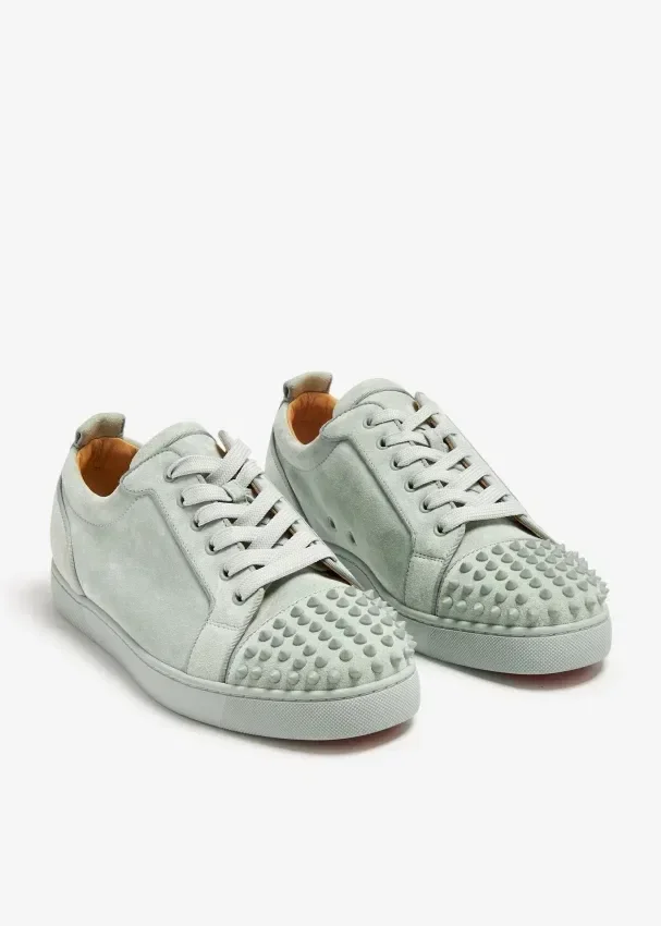 Christian Louboutin Louis Junior Spikes Sneakers in Green