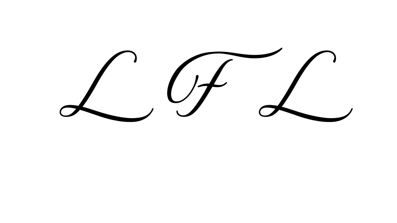 Stylized text reading 'L of L' in elegant script on a plain white background.