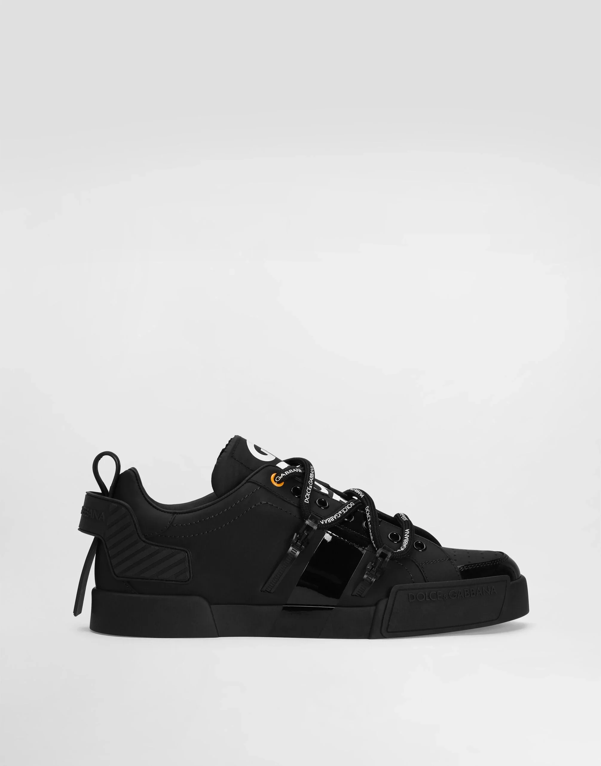 Portofino sneakers in calfskin and patent leather