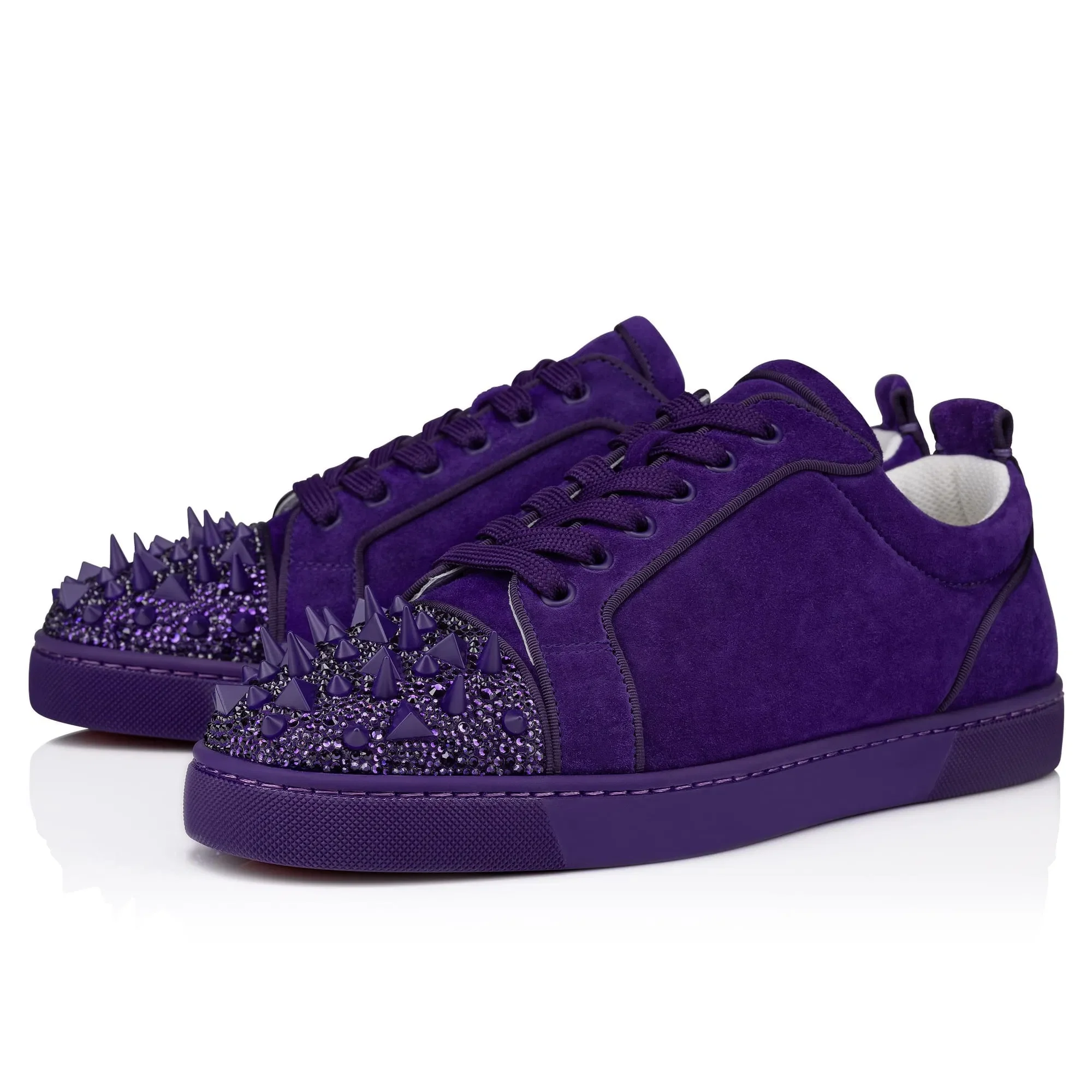 Louis Junior P Pik Pik Strass Sneakers Veau velours Jacaranda Men Purple