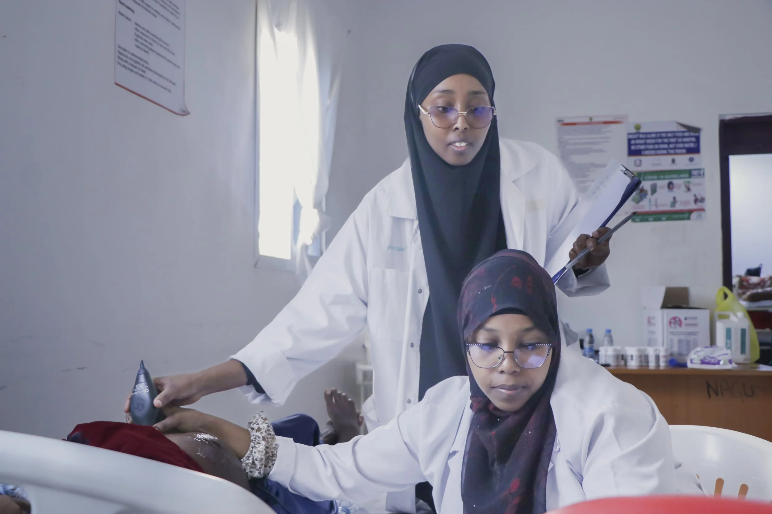 Staff in white coats.JPG