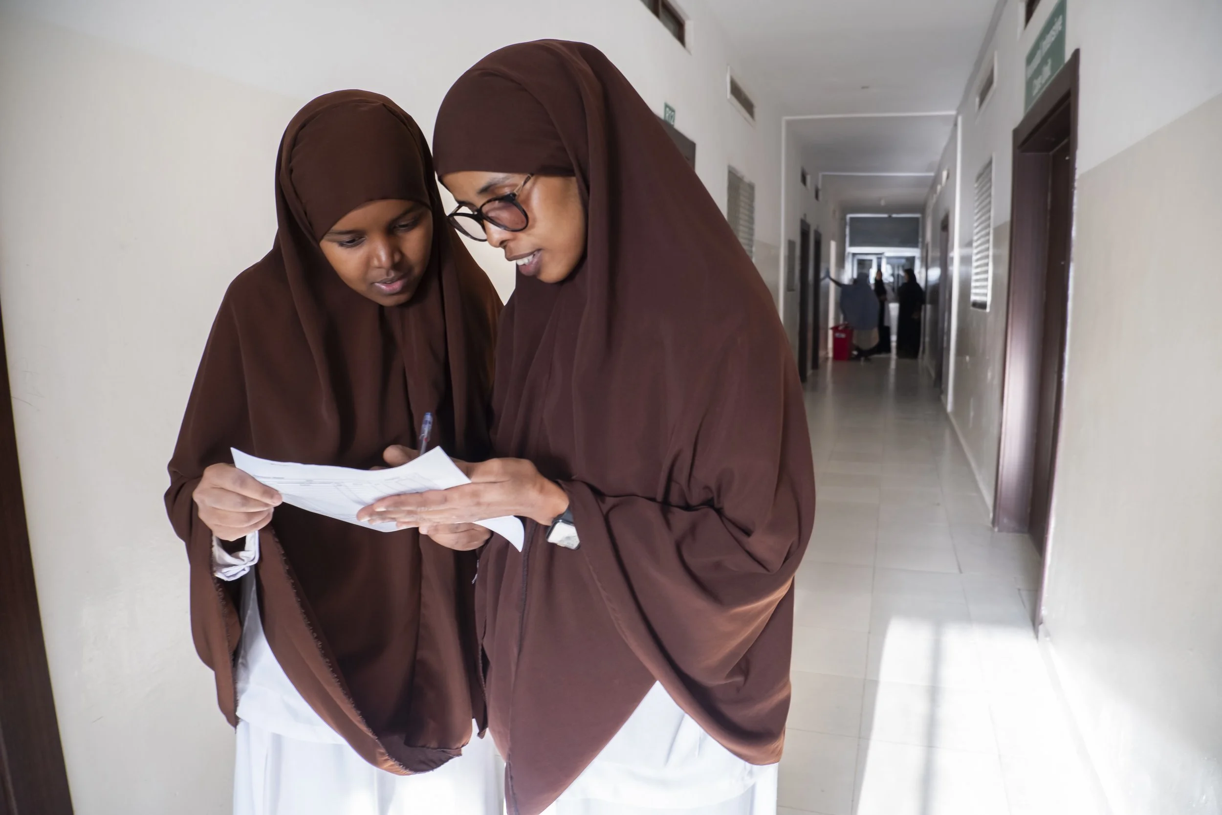 Staff in coridoor.JPG