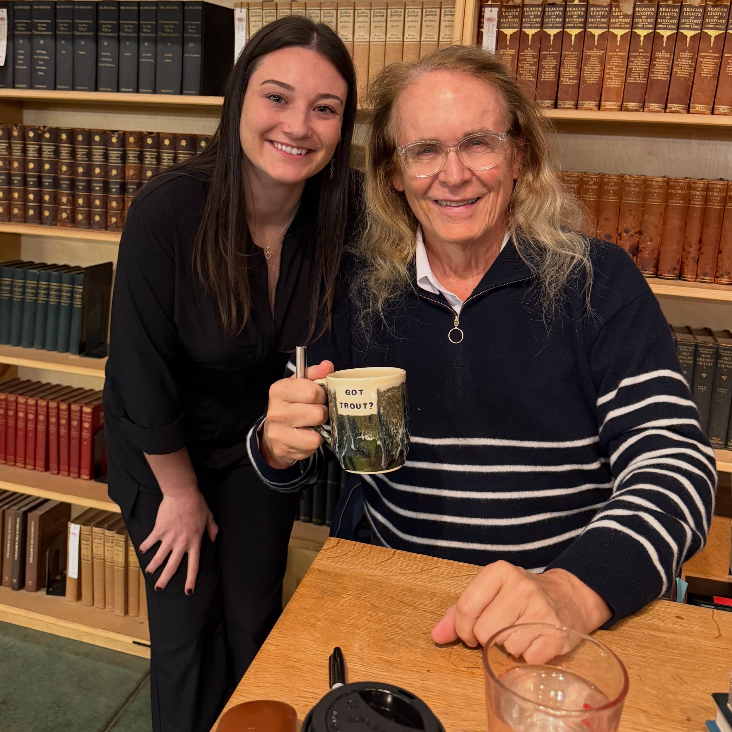 I had a fantastic time seeing Mark Frost and Harley Peyton chat about Mark&rsquo;s new book The Yankee Sphynx: An FDR Novel. I even got to gift Mark a mug I made for him! I had such a hard time choosing a quote for this mug&hellip; what quote do you 