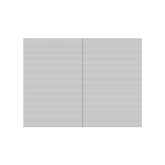 Small, evenly spaced horizontal black lines arranged in two columns and separated by a vertical line.