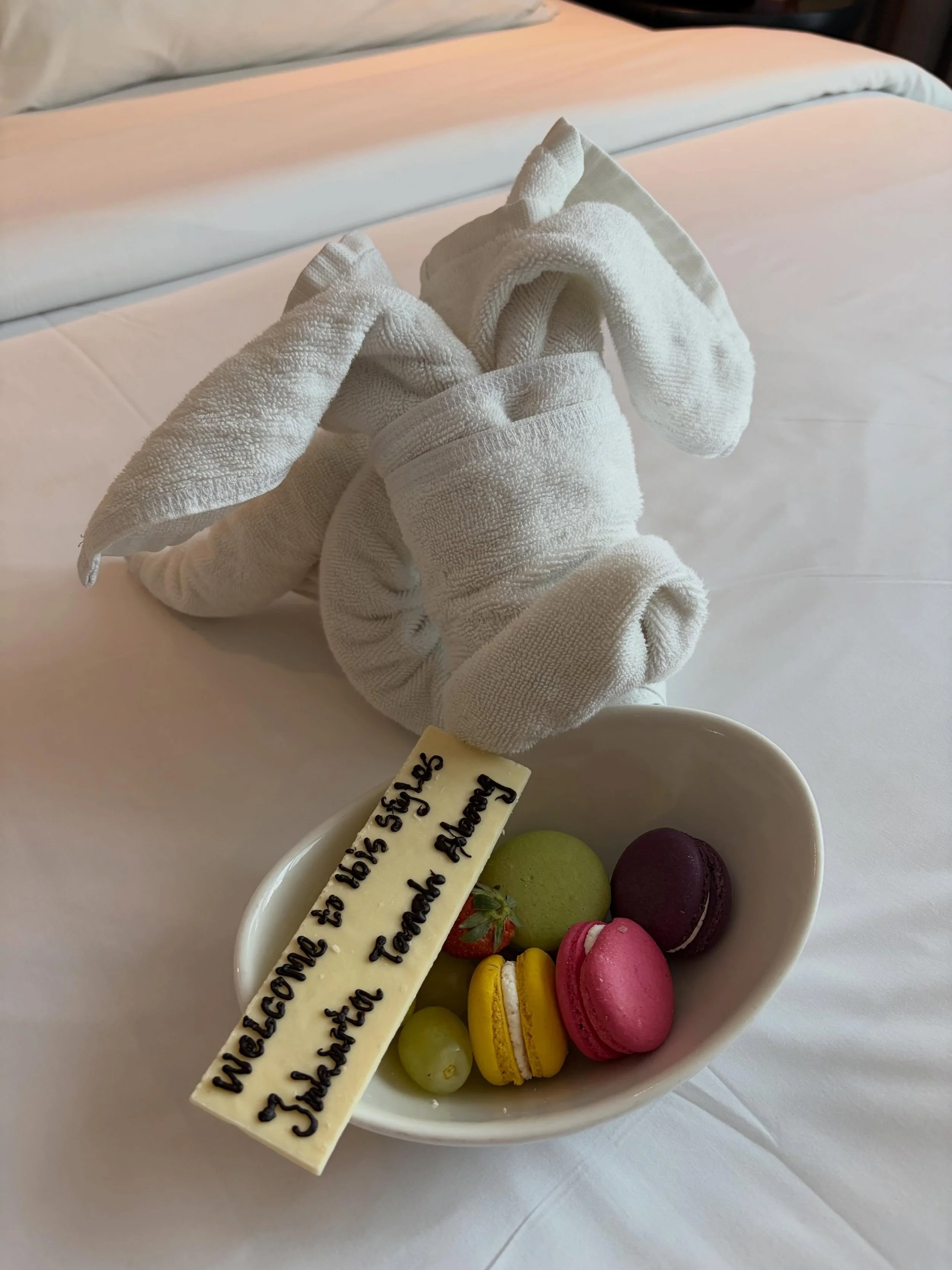 Just arrived at the Ibis here in Jakarta. Such a lovely welcome. Thanks to Gian and Fitri really appreciate how you have looked after us 🙏❤️
