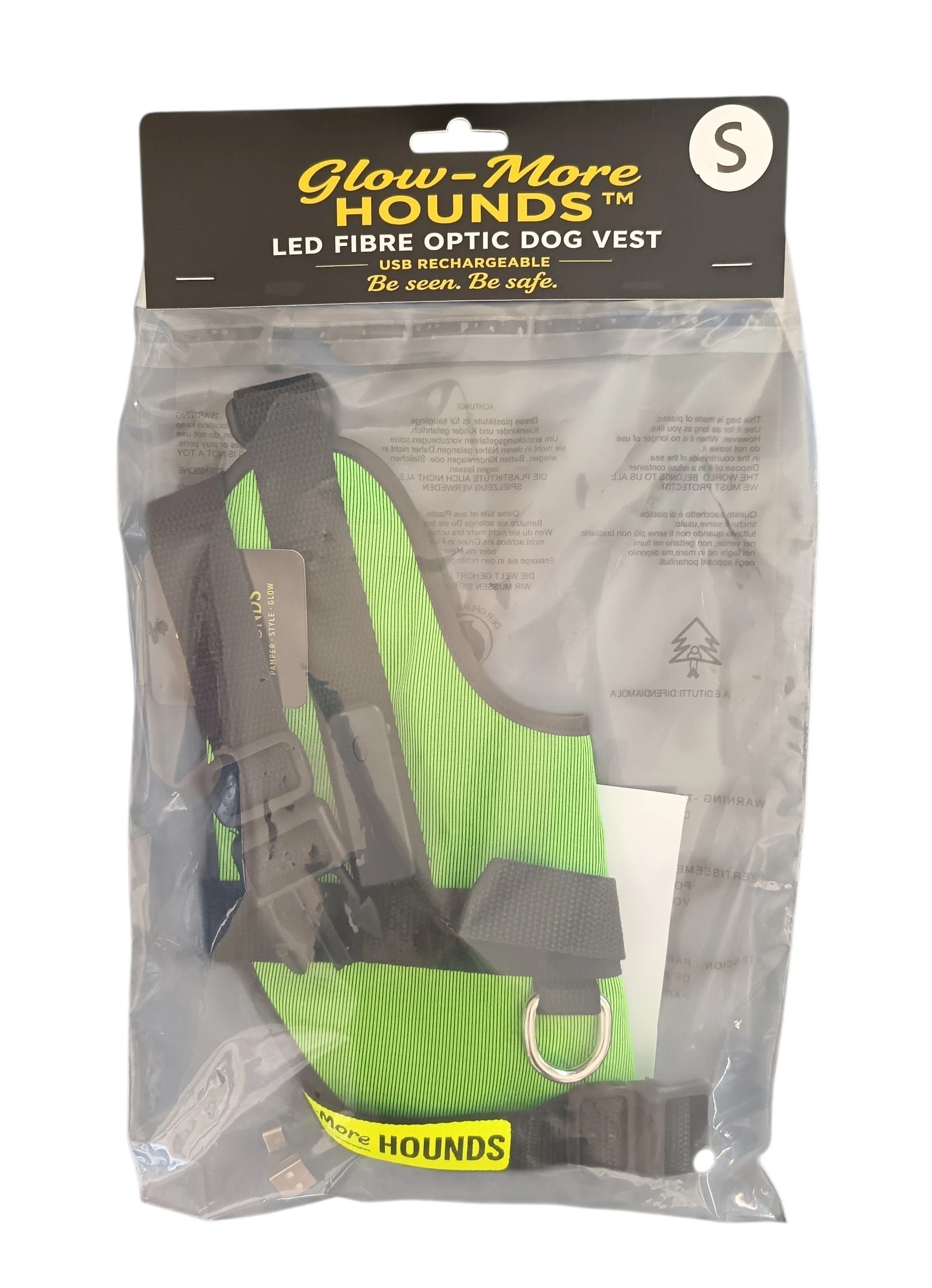 Glow-More Vest – Fibre Optics LED Dog Vest