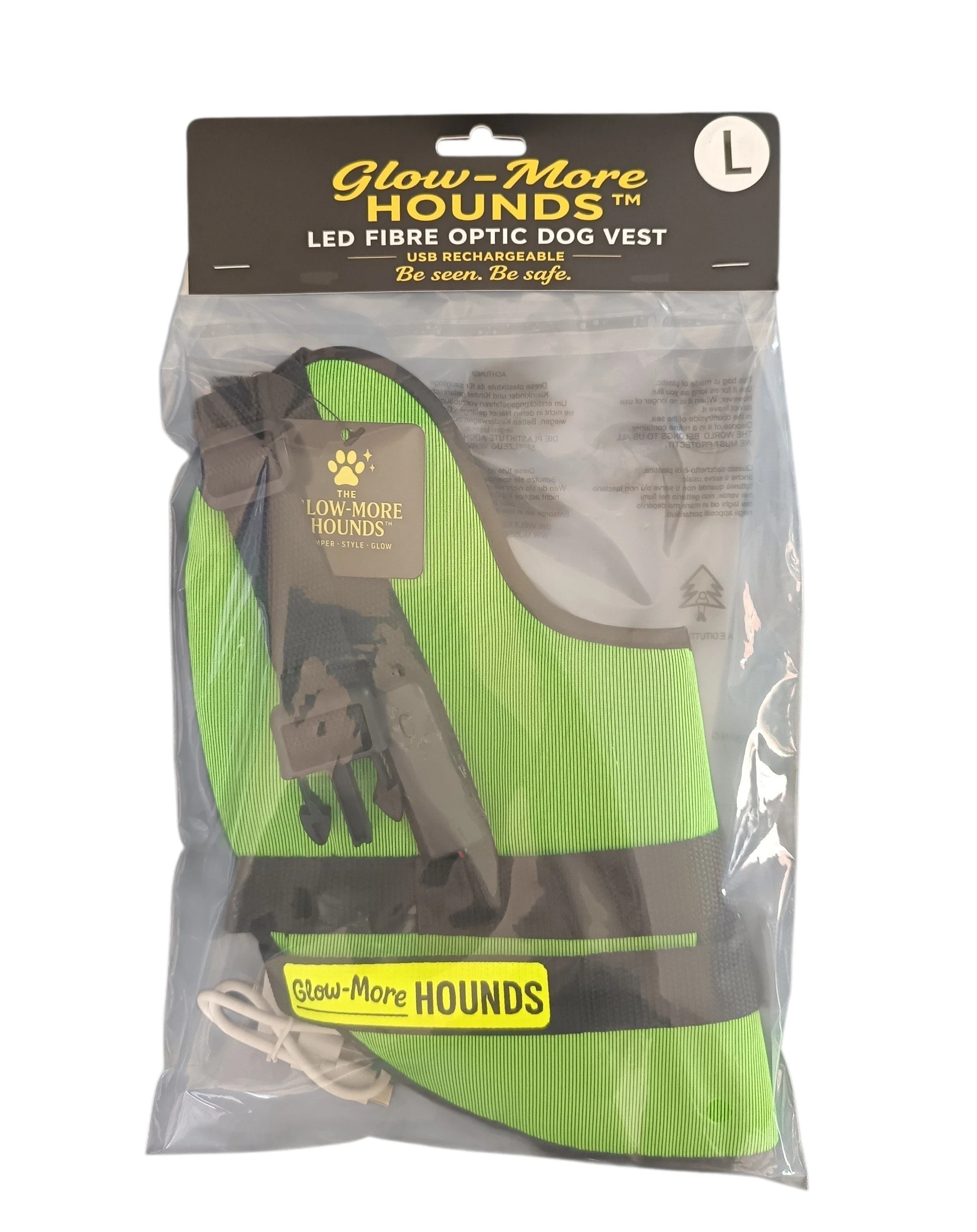 Glow-More Vest – Fibre Optics LED Dog Vest