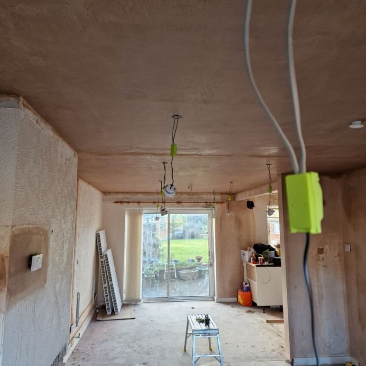 wirral house full new wiring and utilisation points