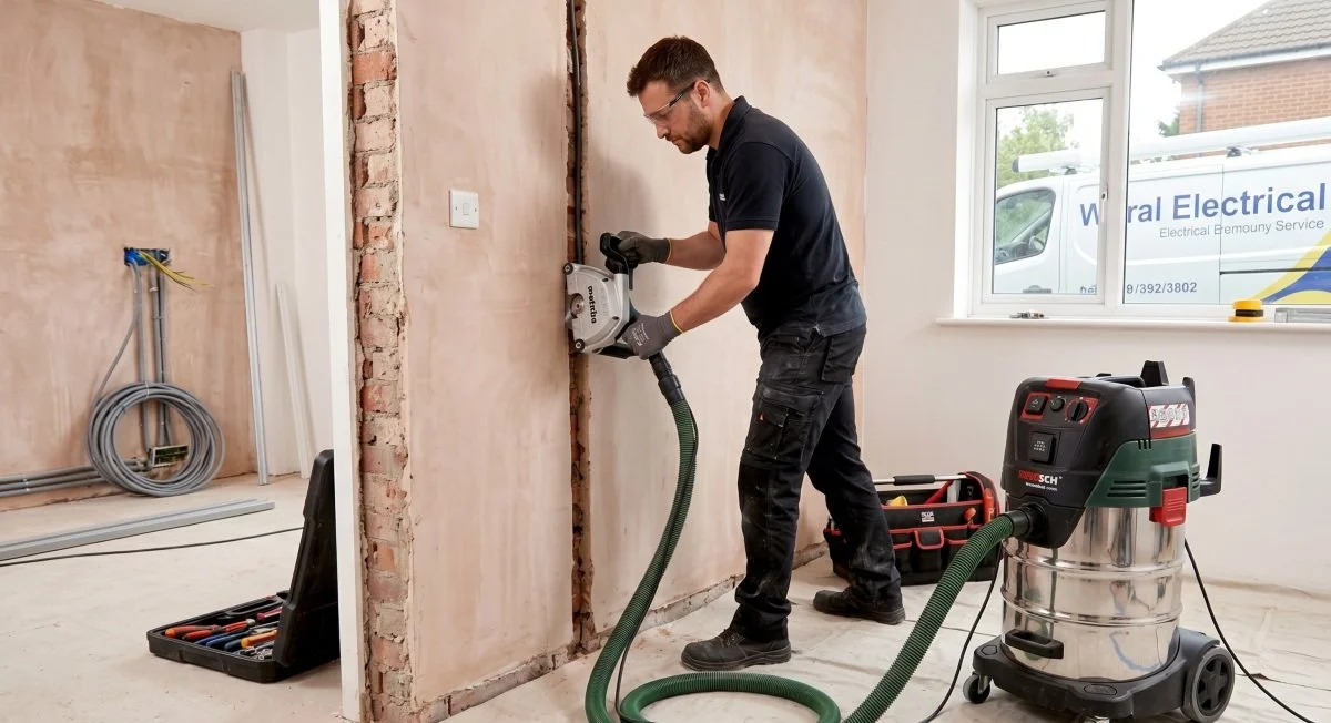Wall channelling with Metabo 