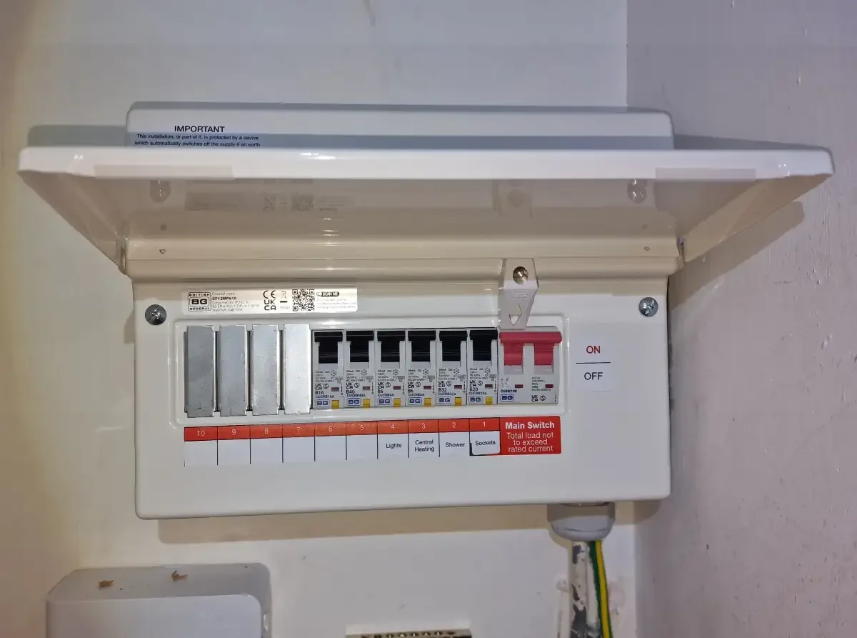 Upgrading a home fuse board in Oxton to support a new solar EV charger installation