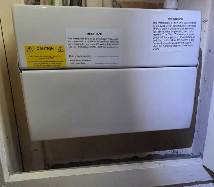 New BG rcbo consumer unit installed