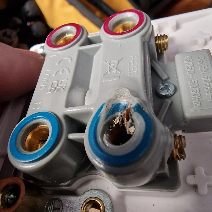 shower switch overloaded