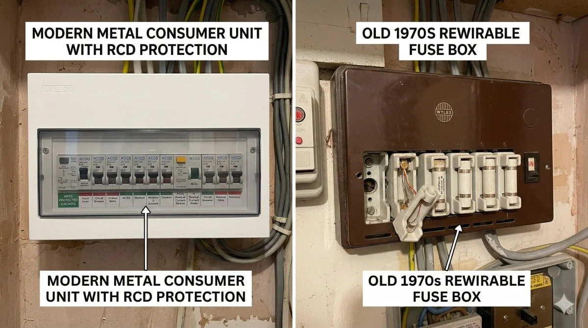 old/ new fuse box replacement Liverpool