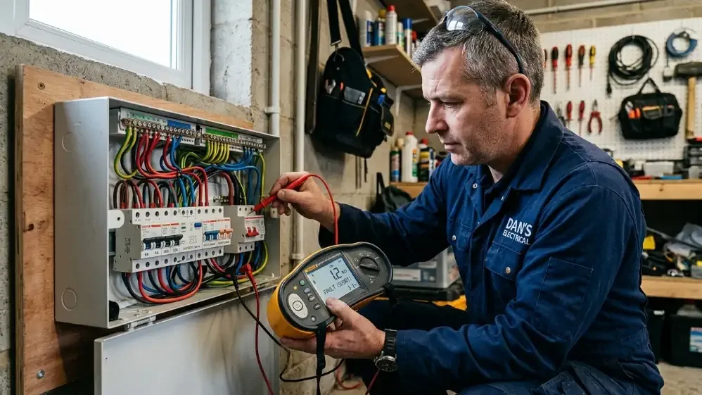 wiring Fault location with Fluke meter, insulation test, Dan Electrician, Birkenhead