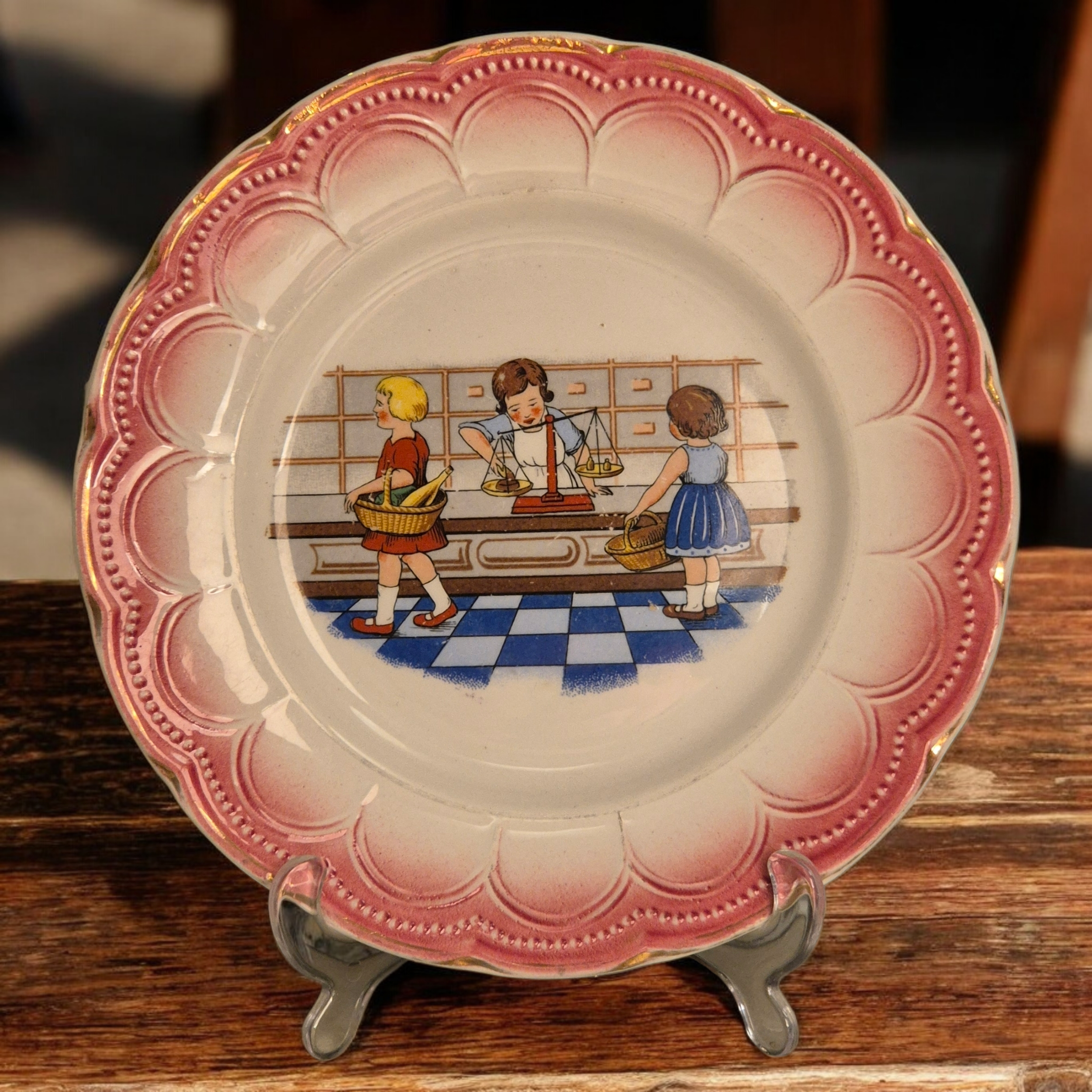 C.1930s-50s - Vintage Ceranord Salamand French Children’s Plate