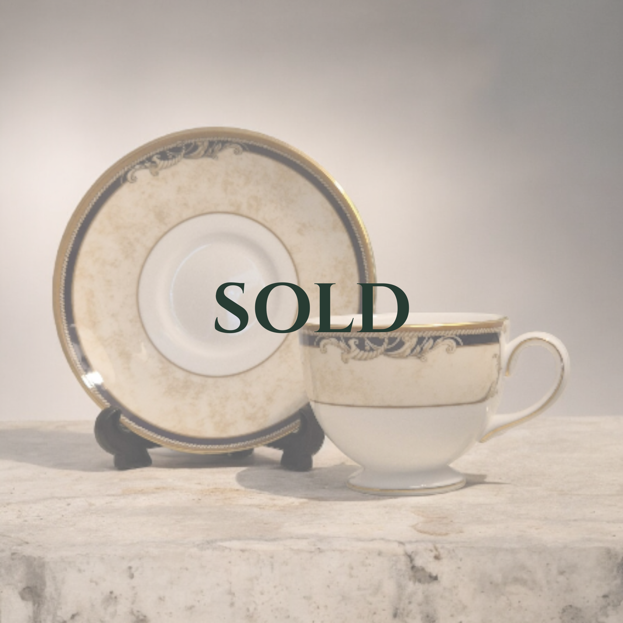 Wedgwood Cornucopia Cup And Saucer -  With labels - Never Used - Comes with box