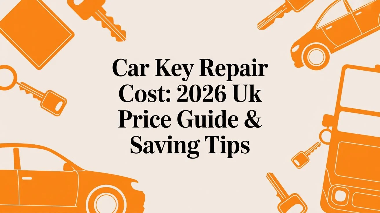 Car Key Repair Cost: 2026 UK Price Guide &amp; Saving Tips