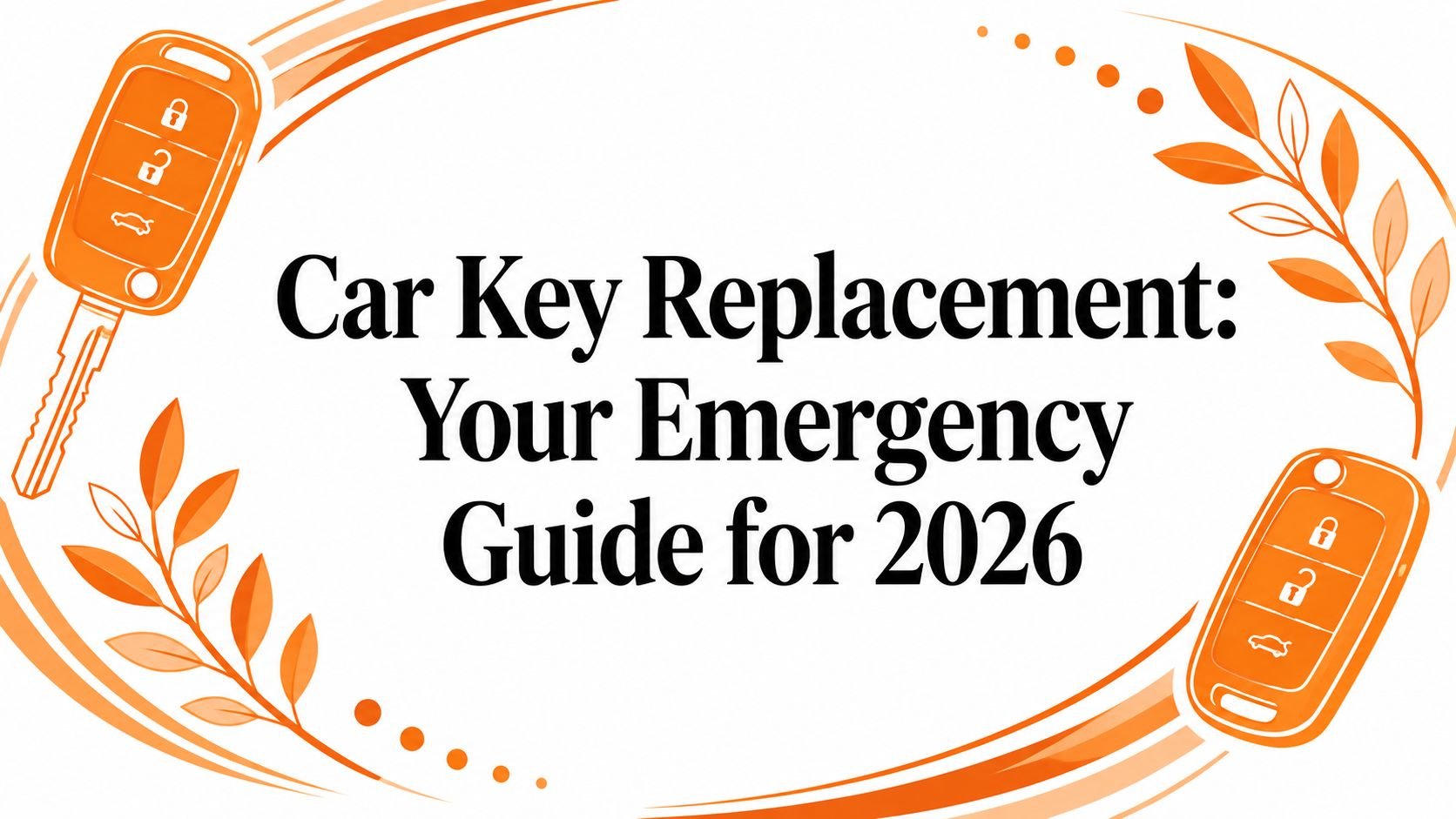 Car Key Replacement: Your Emergency Guide for 2026