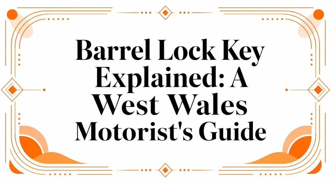 Barrel Lock Key Explained: A West Wales Motorist's Guide