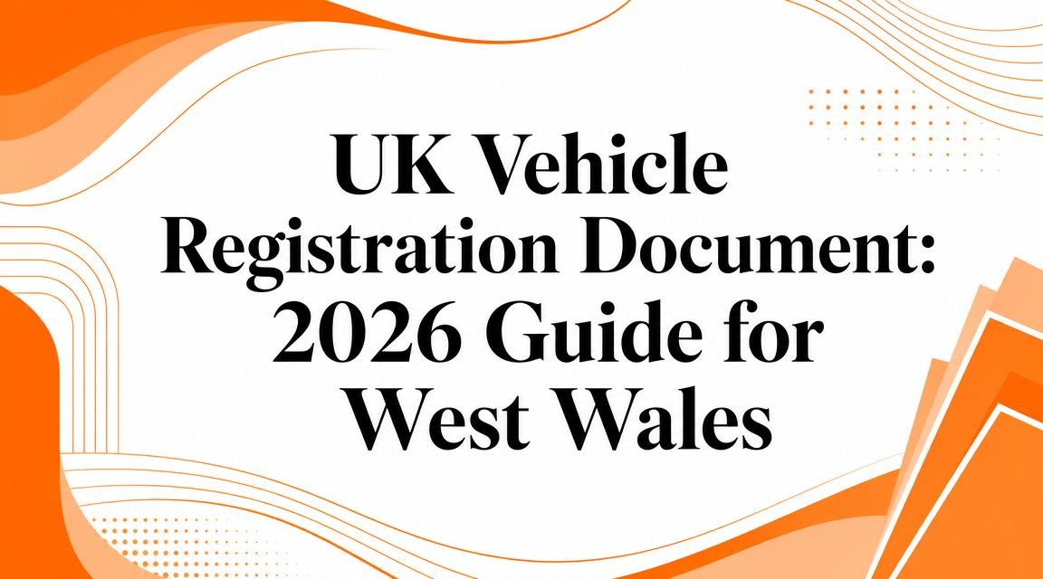 UK Vehicle Registration Document: 2026 Guide for West Wales