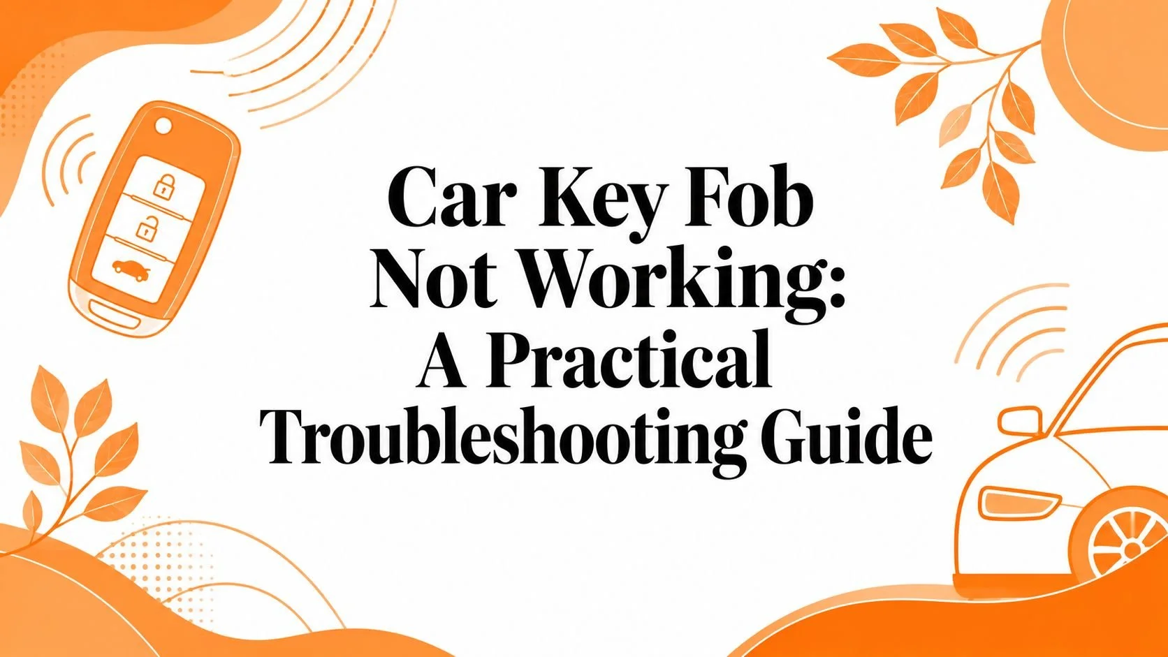 Car Key Fob Not Working: A Practical Troubleshooting Guide