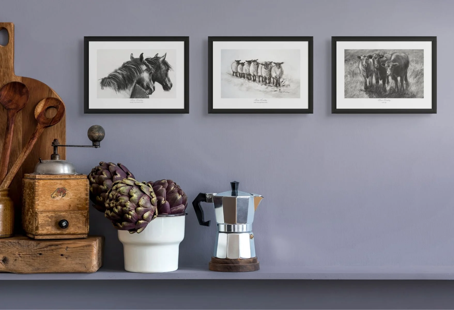 Rural life artworks