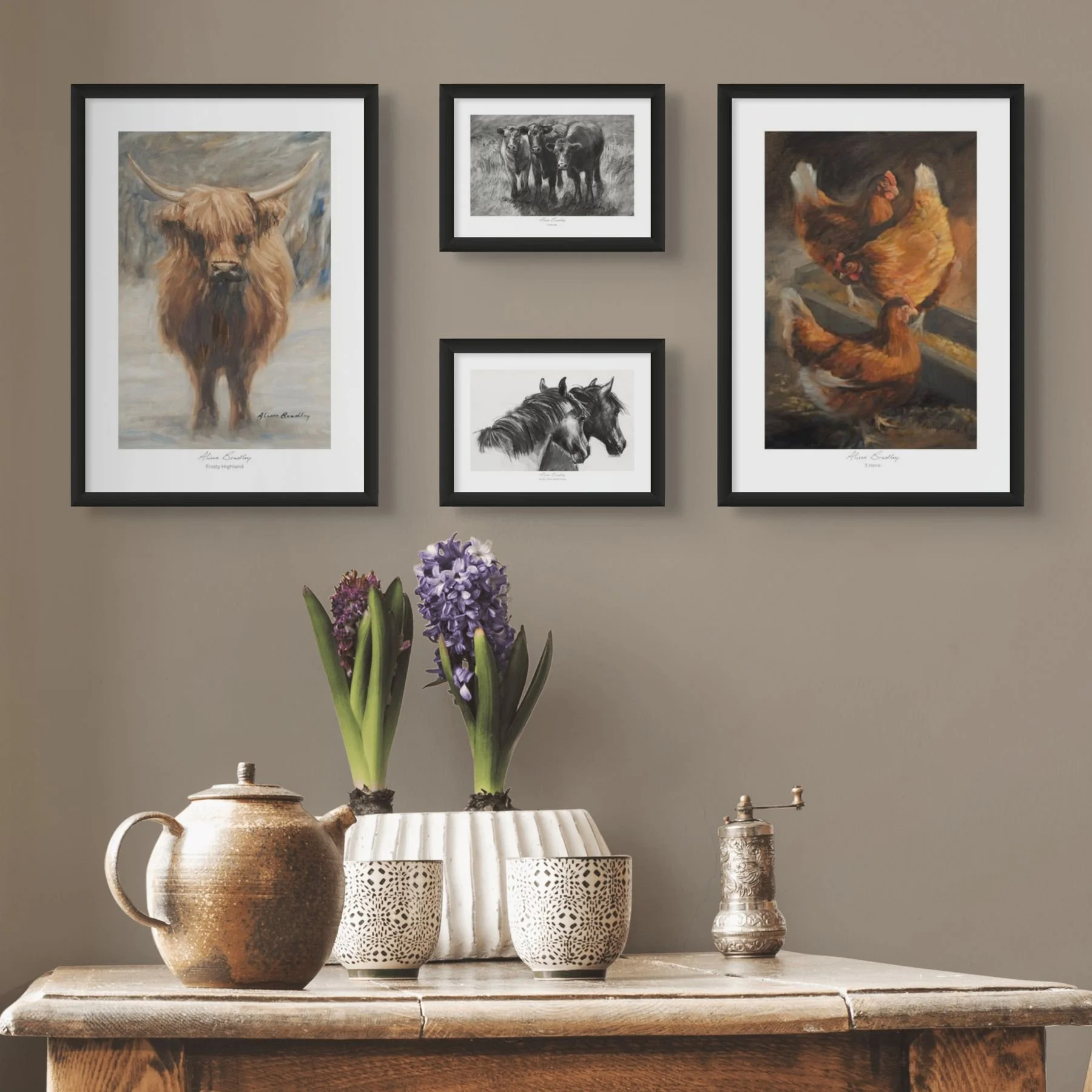Rural life artworks