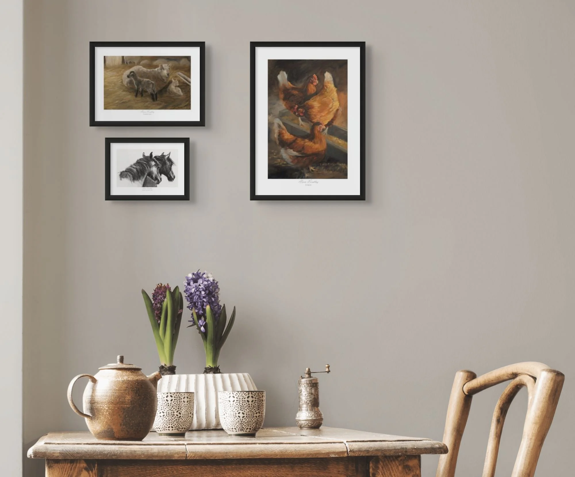 Rural life artworks