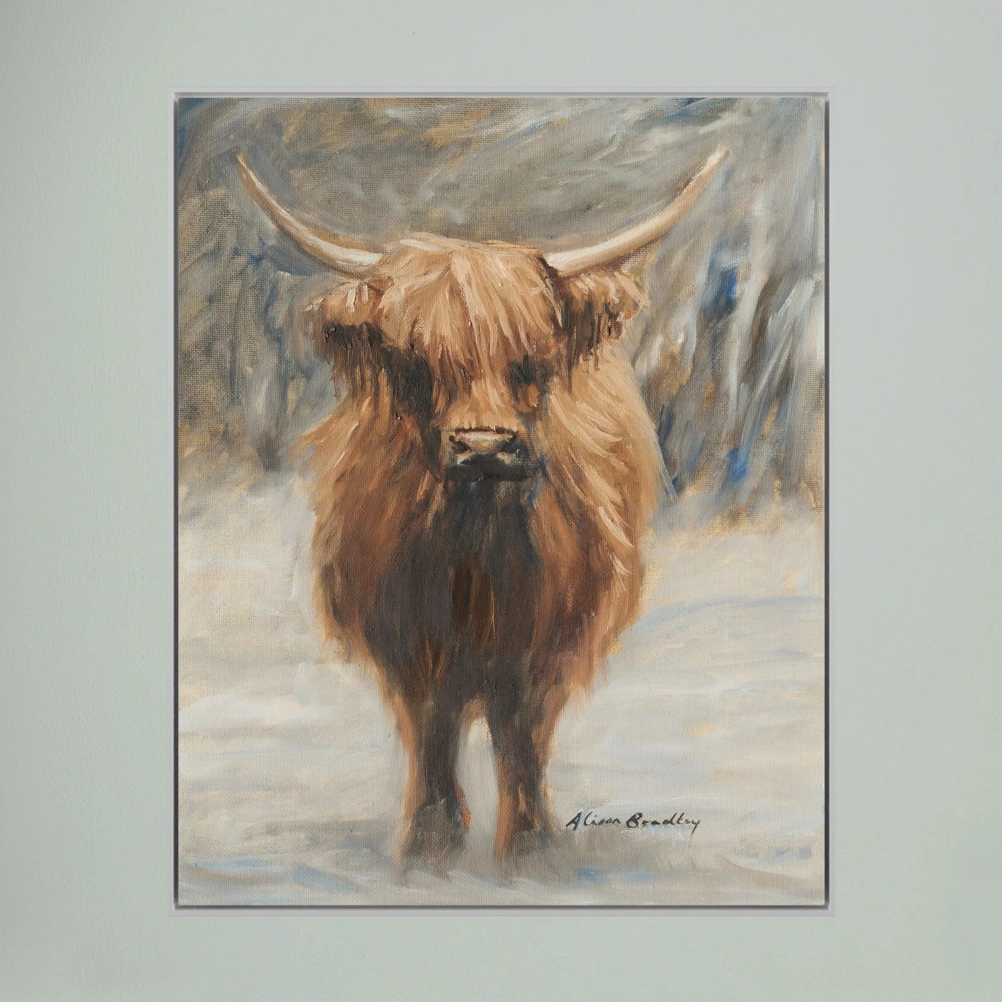Frosty Highland hanging