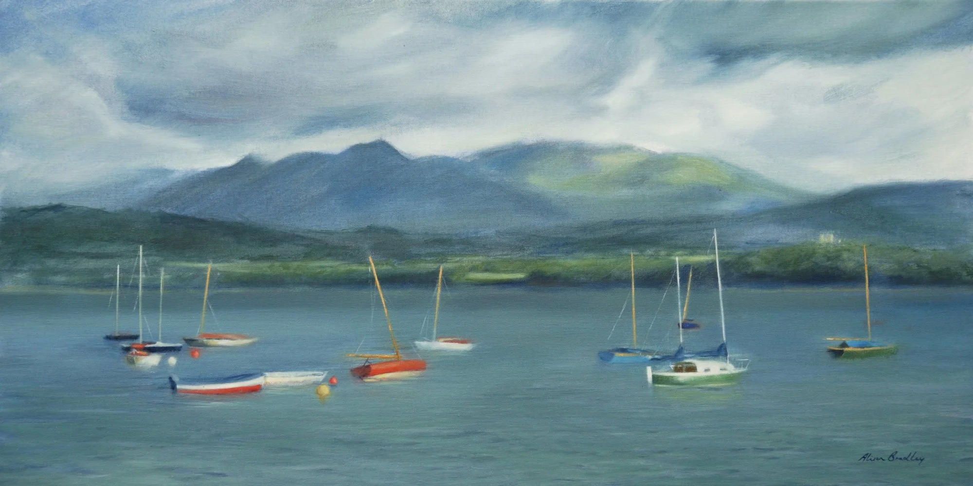 Looking across the Menai Strait from Beaumaris