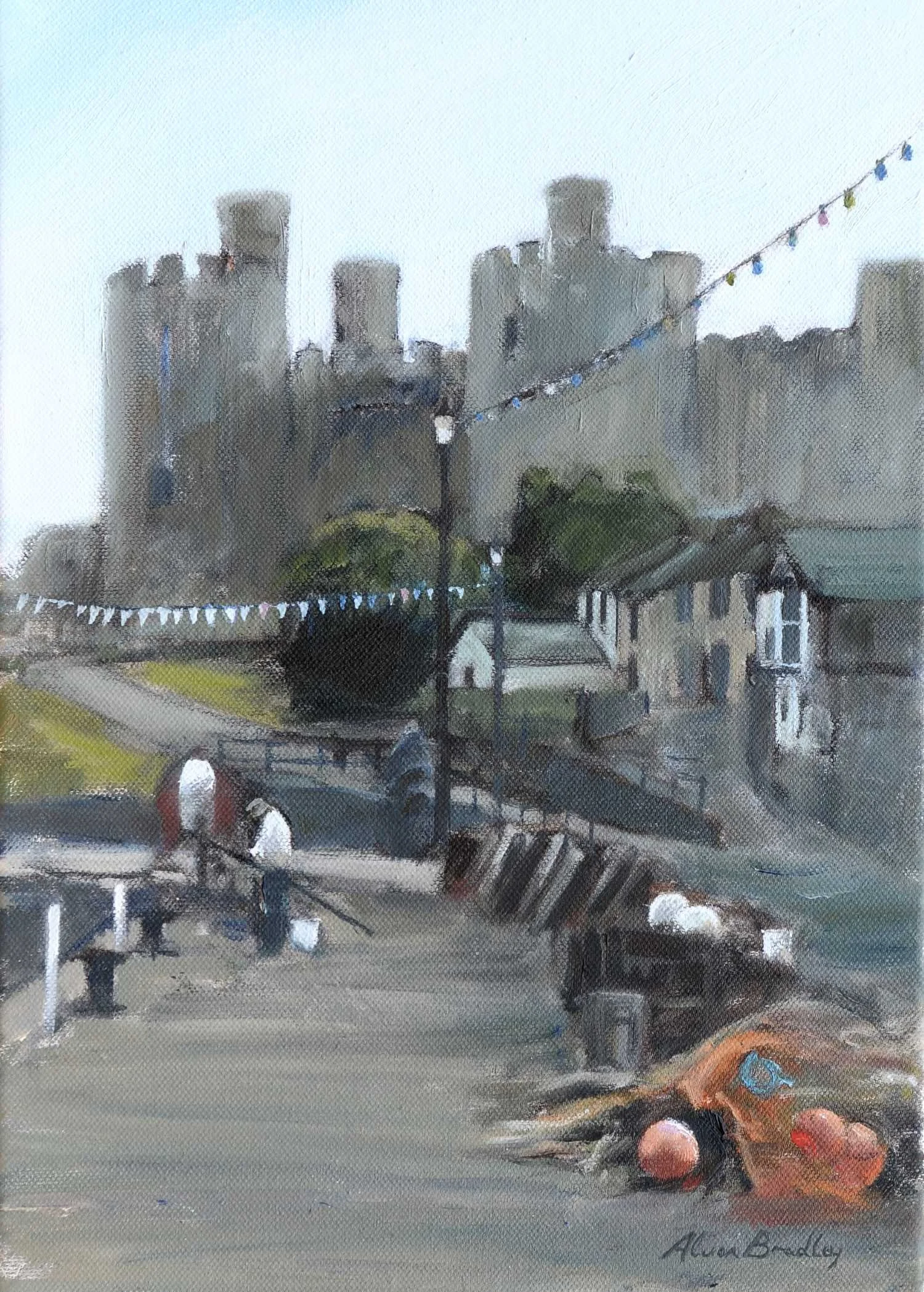 fisherman at conwy marina