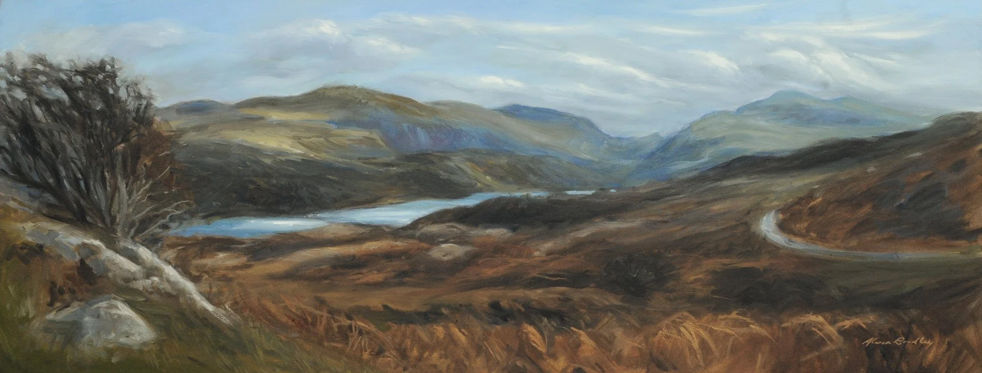 llyn padarn and snowdonia mountains