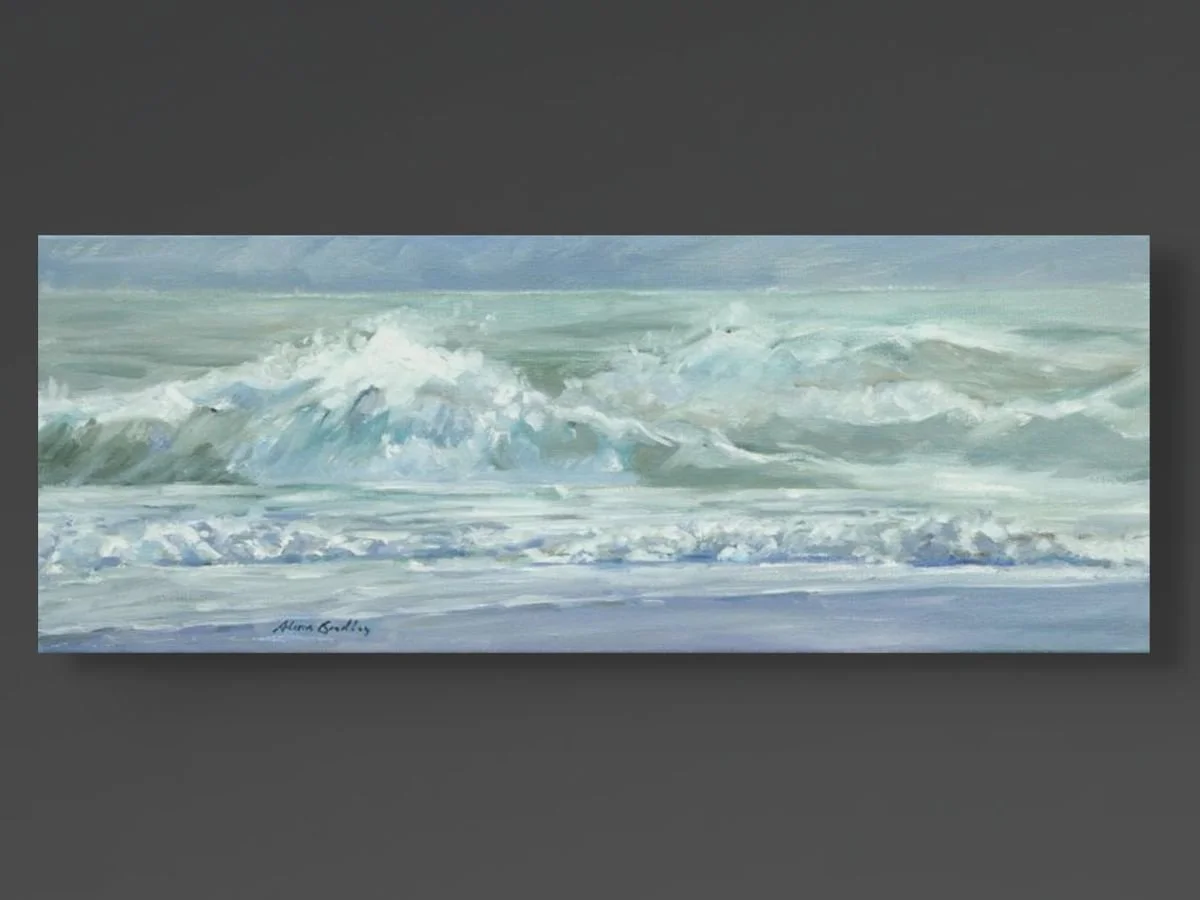 canvas print of waves