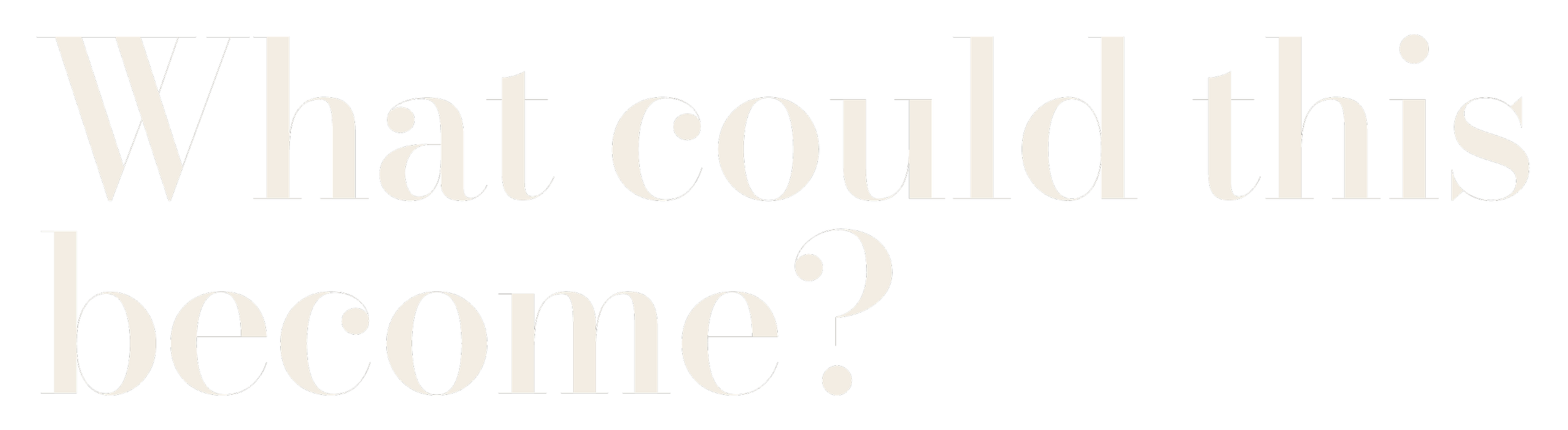 "What could this become?" — Gin Lane Advisors