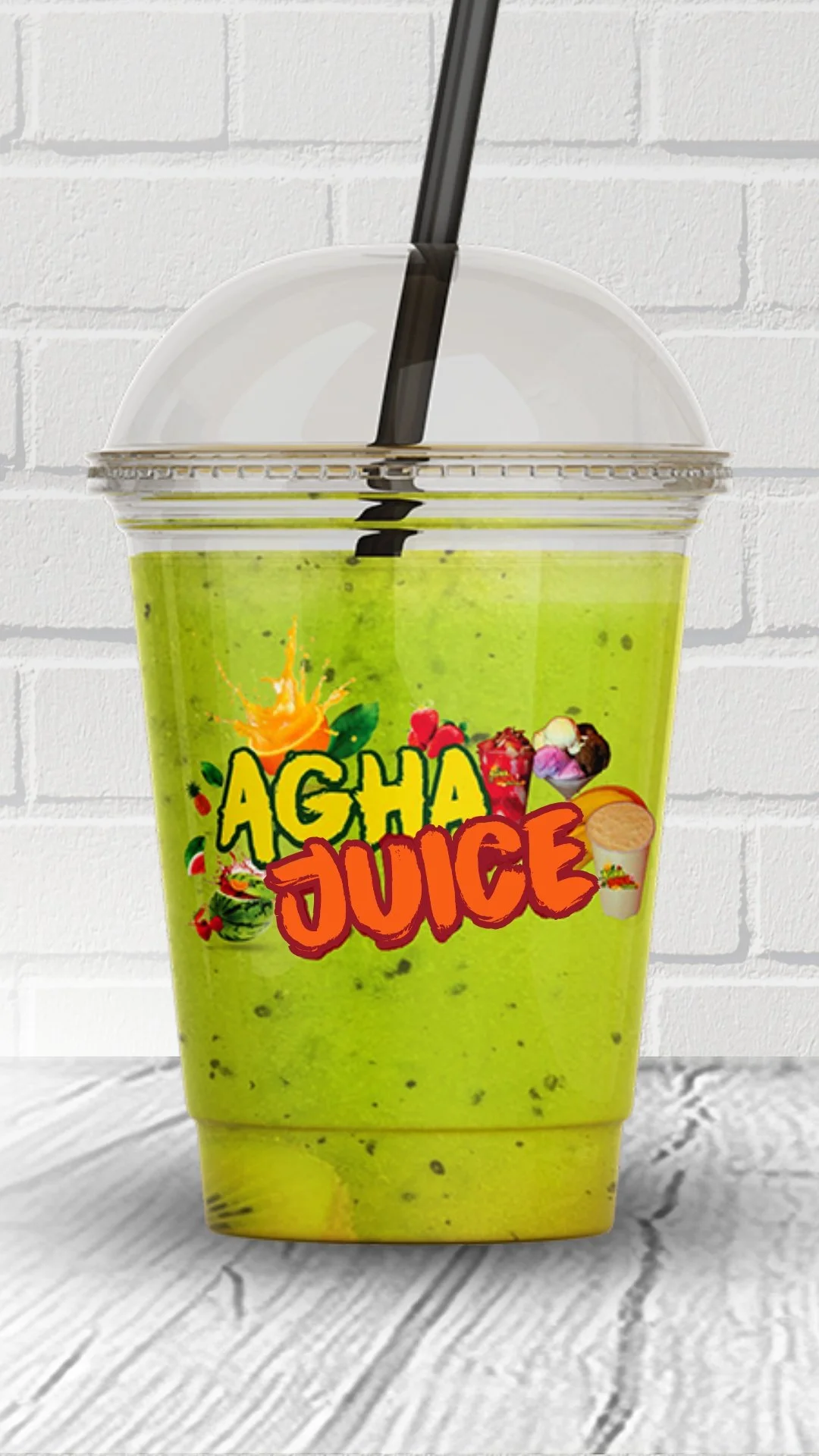 Pistachio Shake Glass