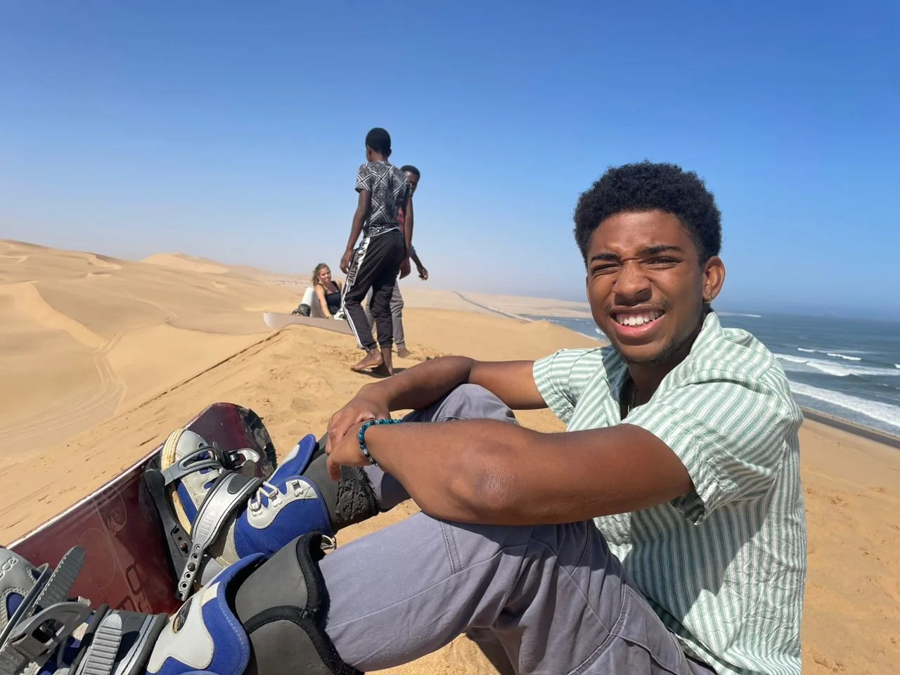 Black man on vacation