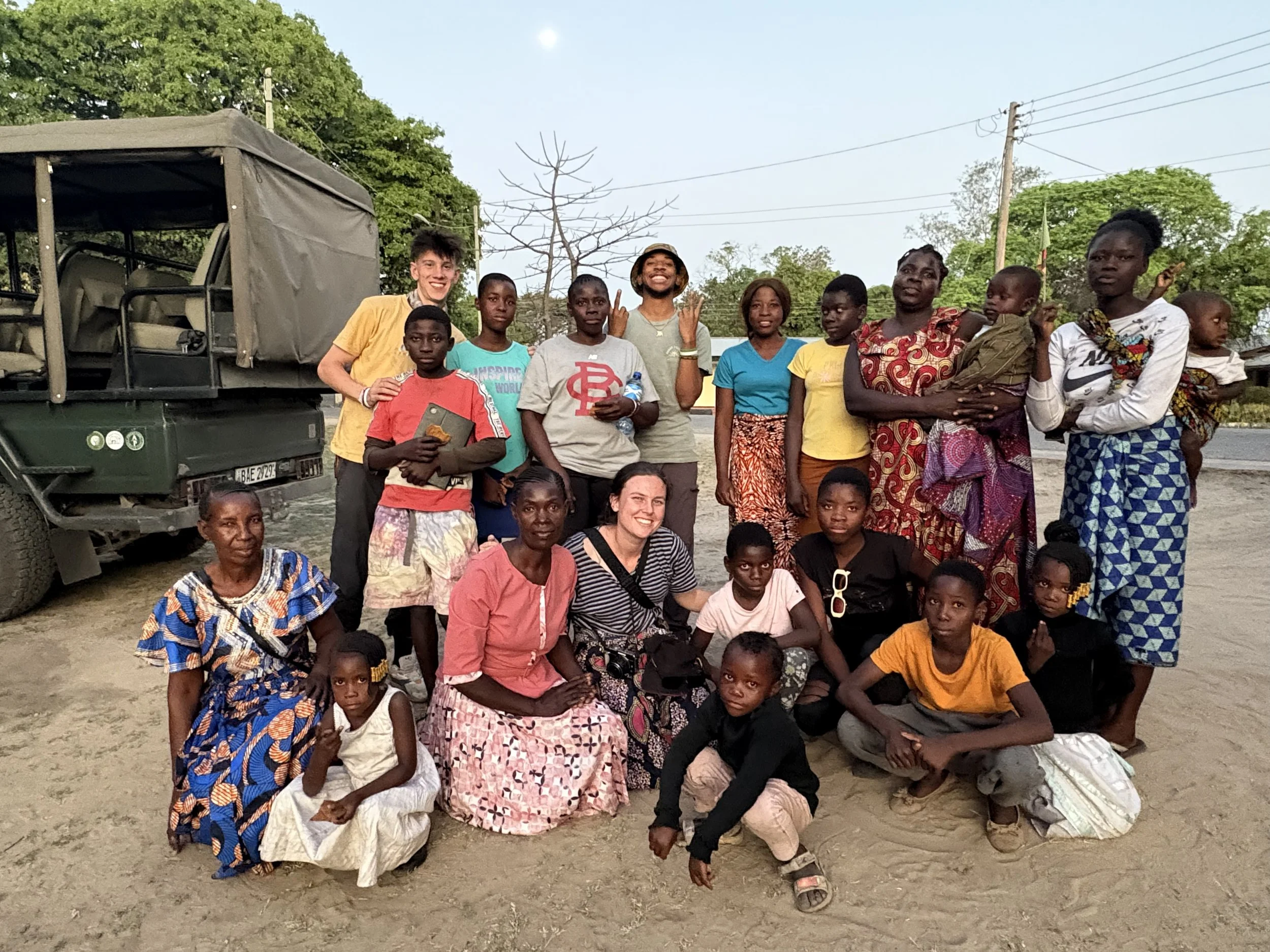 Group photo of host families and Peace Corps volunteers