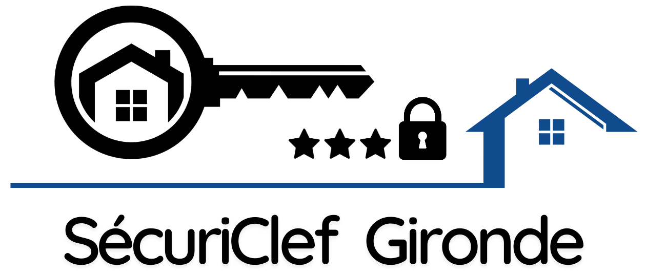 Logo de l'entreprise "SécuriClef Gironde" représentant la sécurité de votre domicile