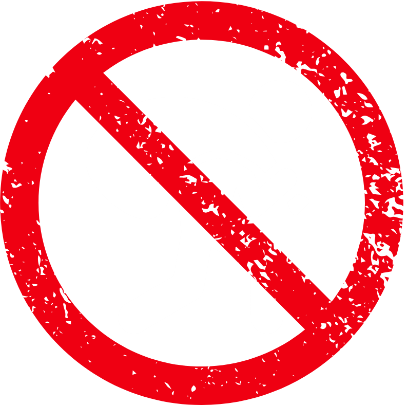 Symbole indiquant l'interdiction aux voleurs