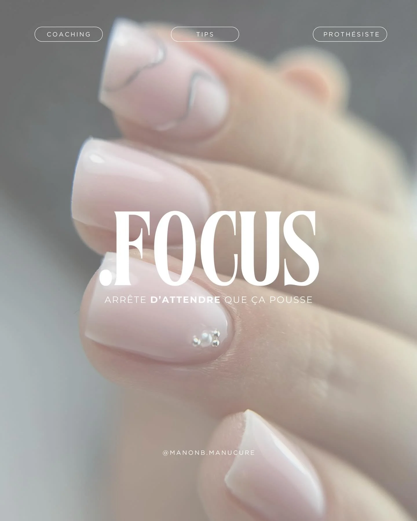 .FOCUS N&bull;4 🔎

On n&rsquo;attend pas que &ccedil;a pousse&hellip;
On fait pousser ensemble. 🤍✨

Les ongles rong&eacute;s ne sont pas une fatalit&eacute;.
Avec de la r&eacute;gularit&eacute;, du renfort et un vrai suivi,
tu peux retrouver des on