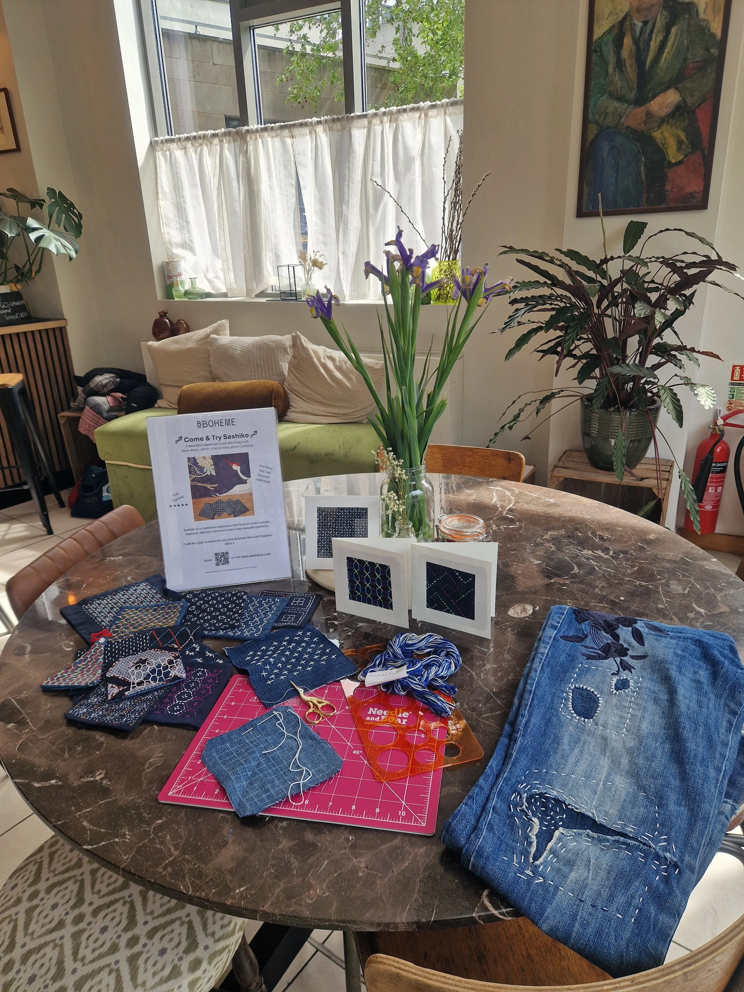 Sashiko Social - Putney - Tuesdays 11:30am-1pm