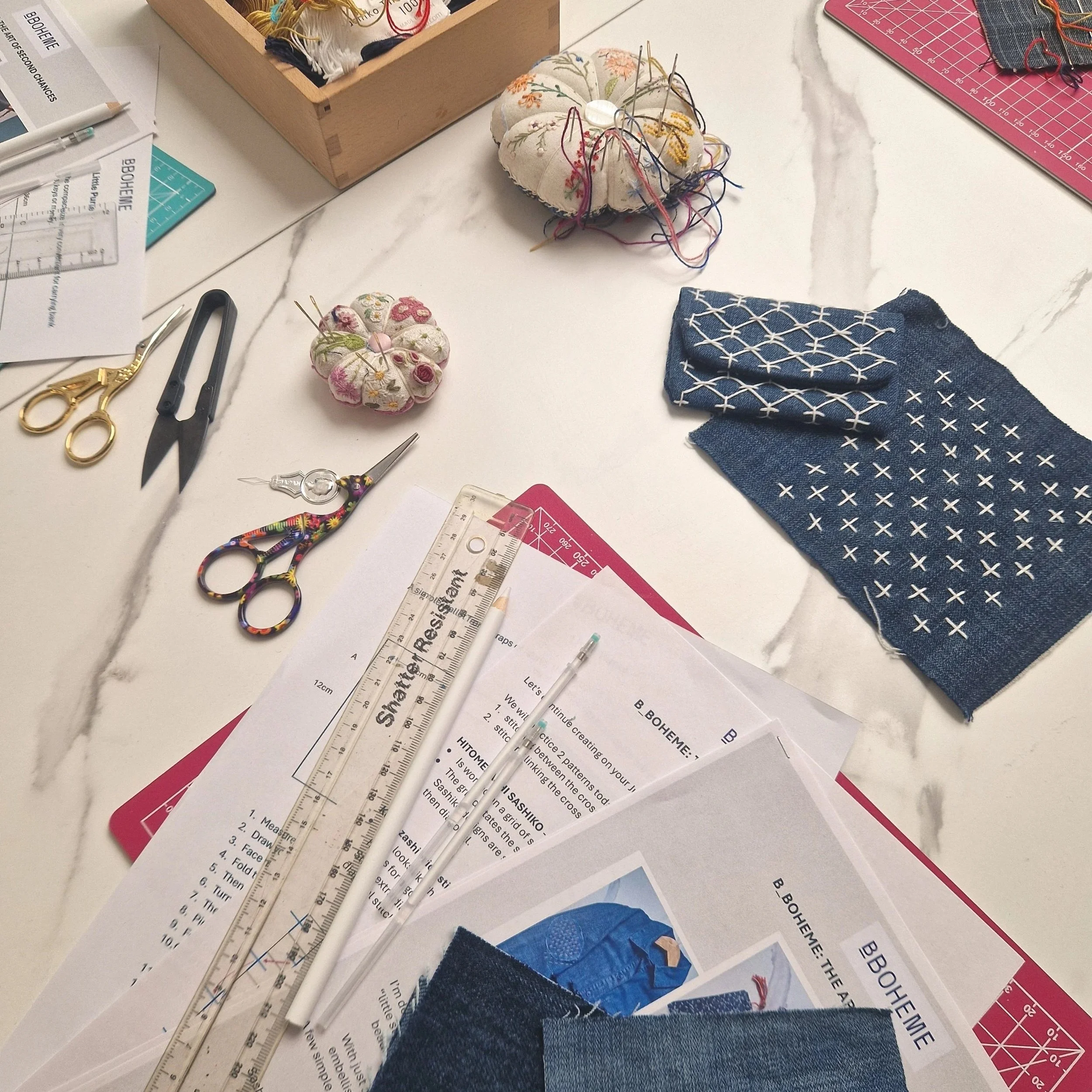 Summer Sashiko Creative Day - 10am-3pm