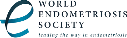 Logo of the World Endometriosis Society with text 'leading the way in endometriosis'.