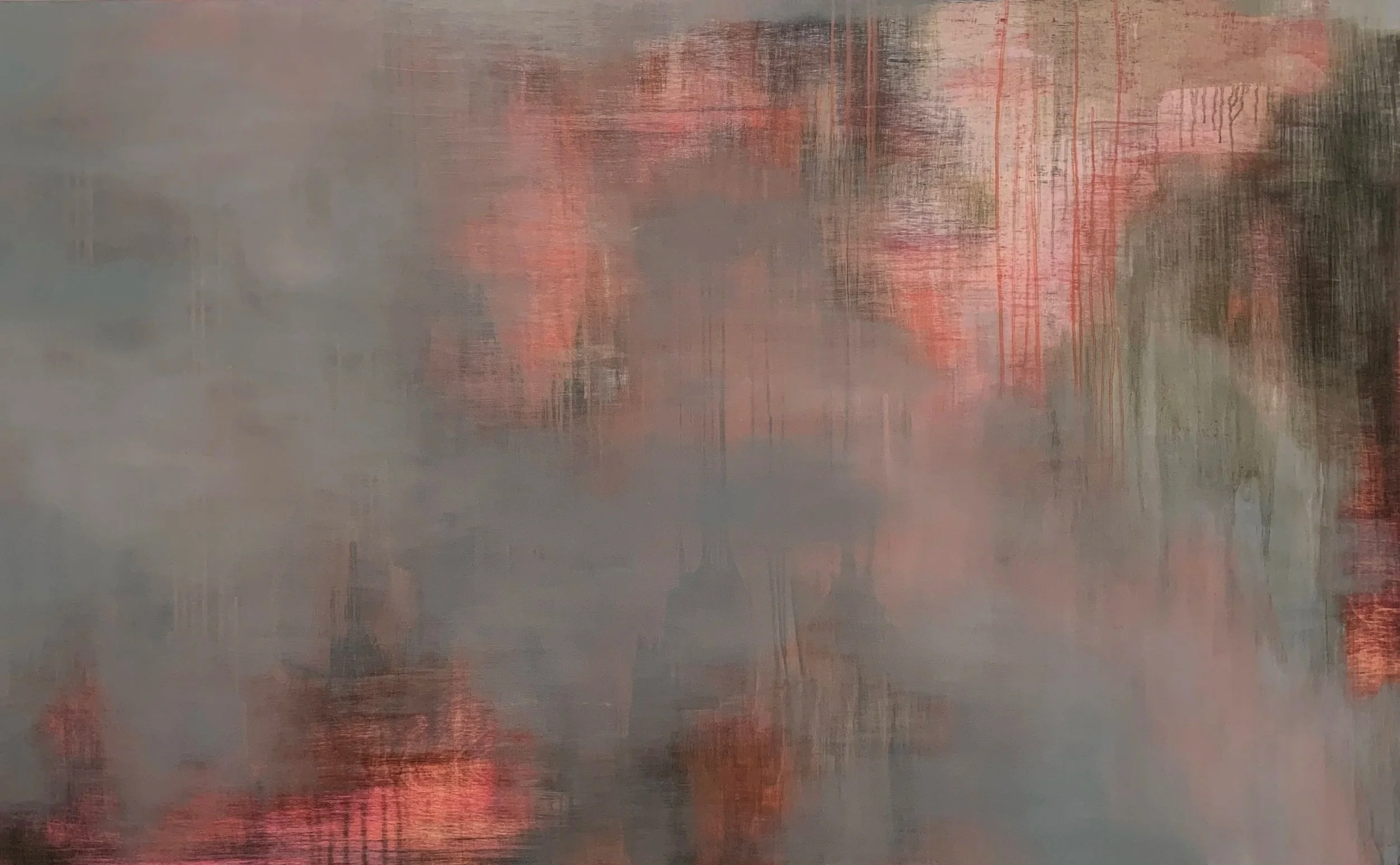 "Layers of Time 01" | 100 x 162cm | Oil on Timber | 2021 | SOLD