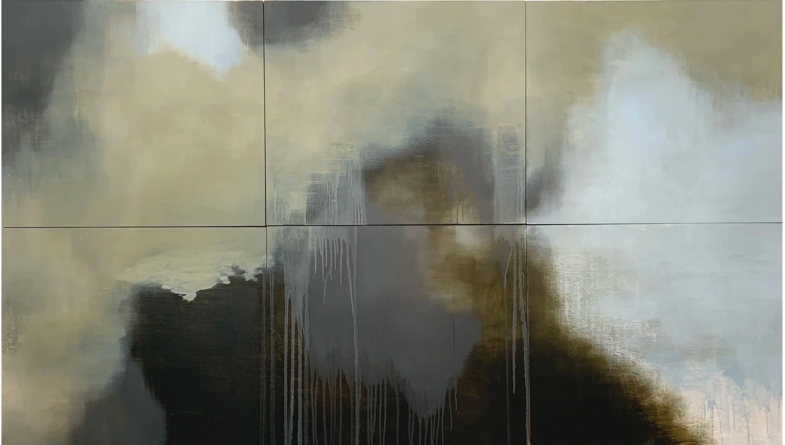 "Still Point of the Turning World" | 120 x 210cm | Oil on Timber (6 panels)| 2021 | Not Available