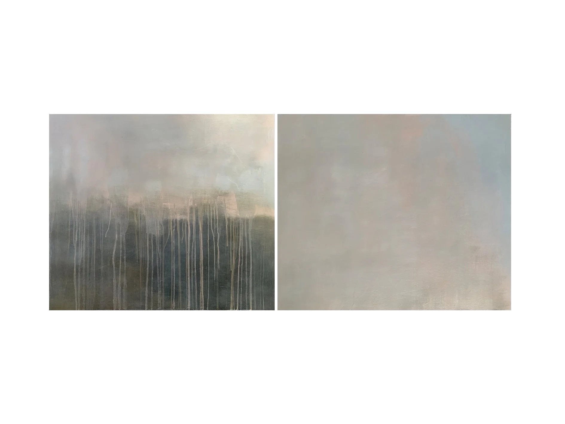 "Time Present and Time Past 02" | 60 x 140cm | Oil on Timber (2 panels) | 2021