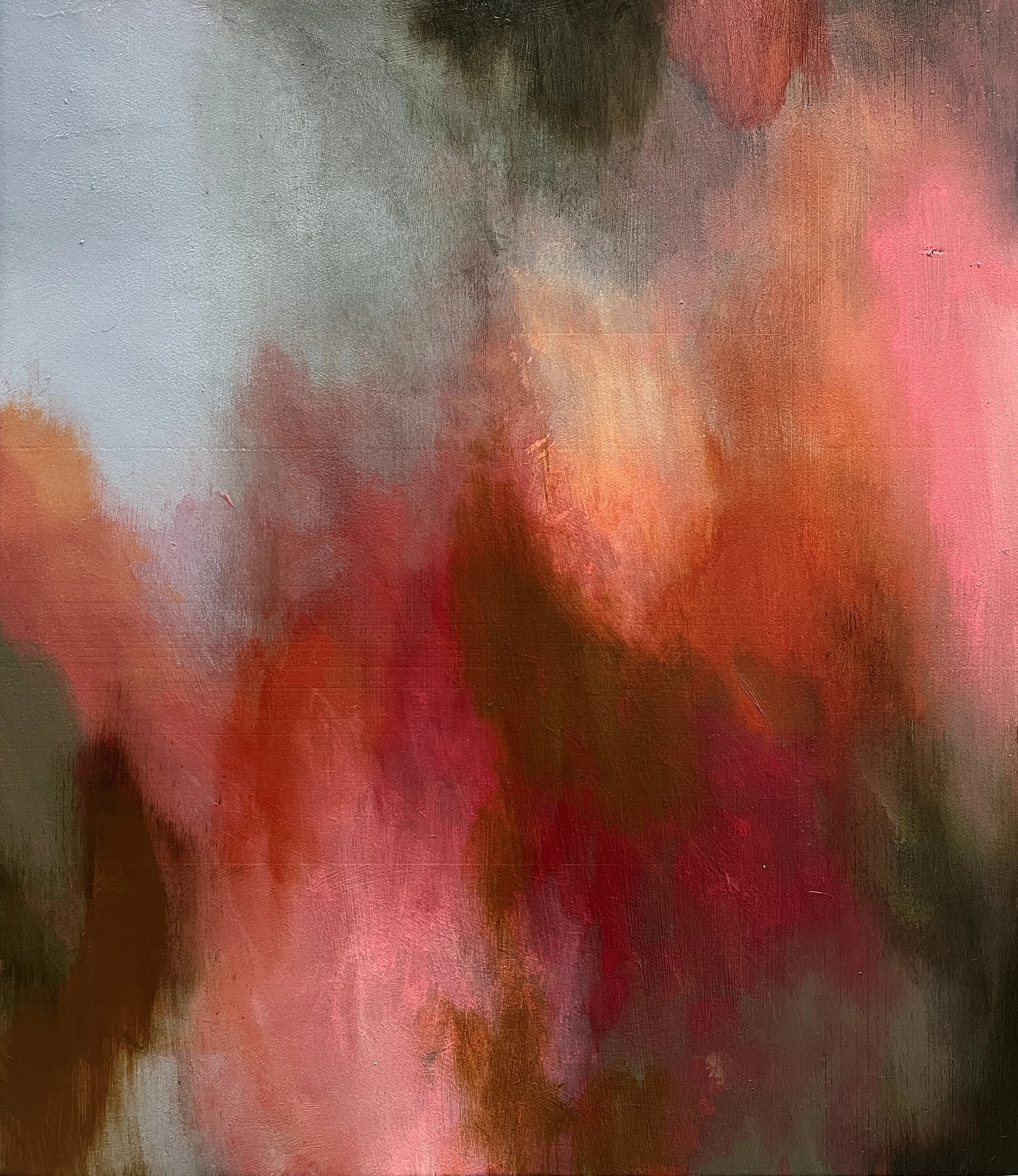 "Collapsed Rainbows" | 40x35cm | Oil on Timber panel | 2025