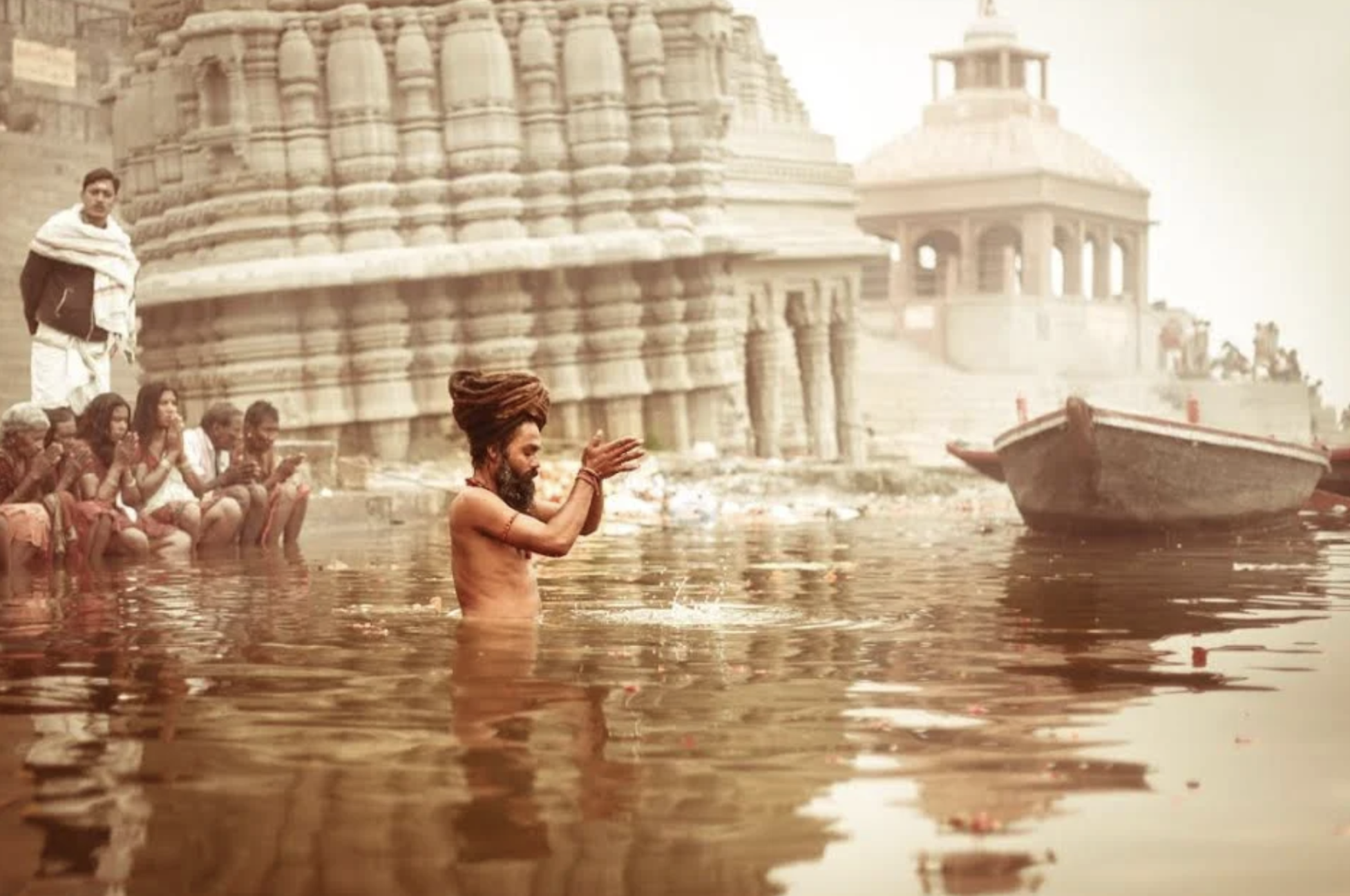 India del Nord: Lungo le rive del Gange. 